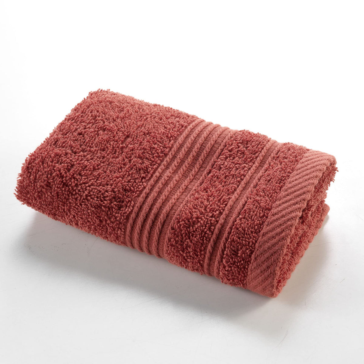 Douceur d'Intérieur, Guest Towel 30 x 50 cm Tendresse Terracotta, Plain Sponge