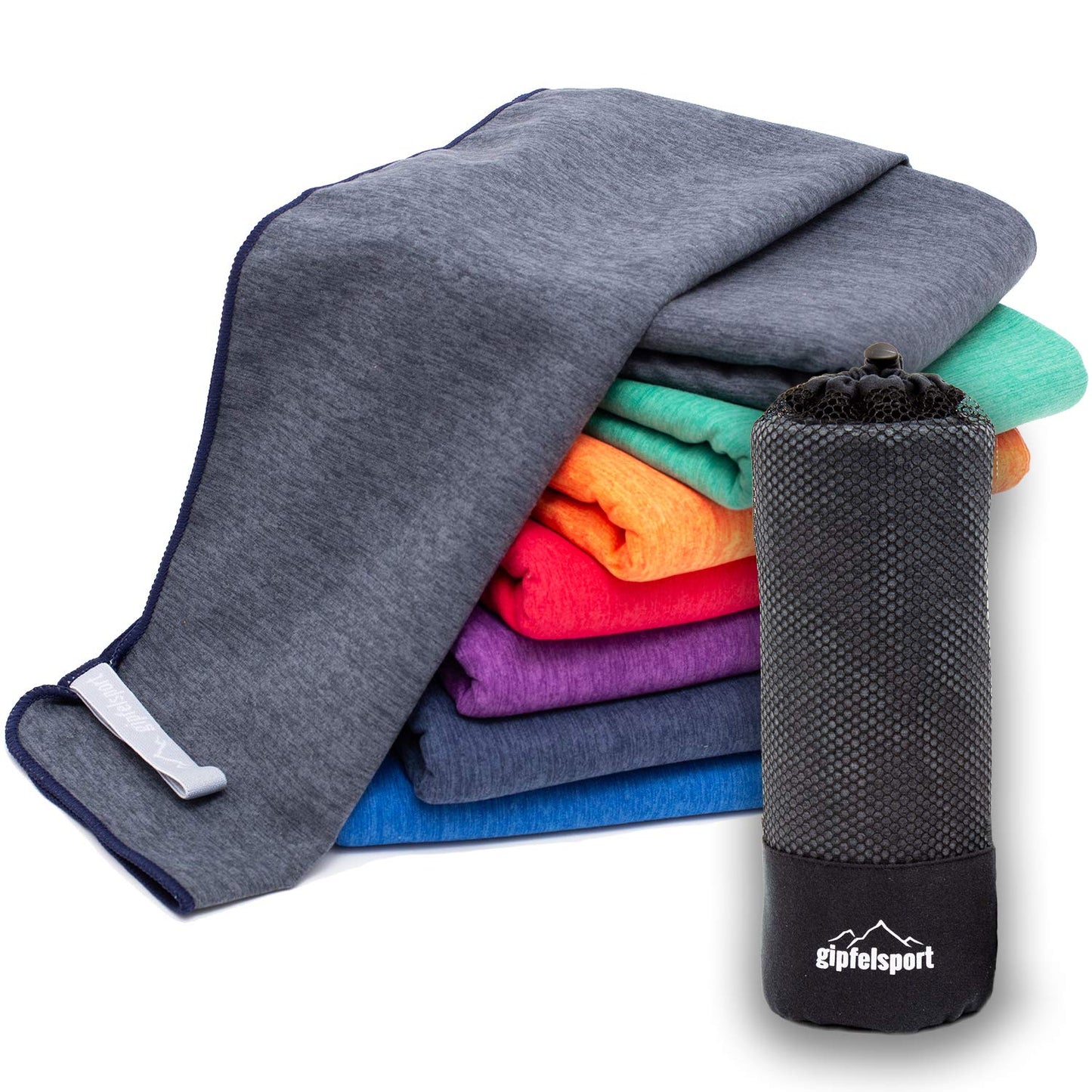 gipfelsport Microfibre Towel | Grey | M(110x50cm)