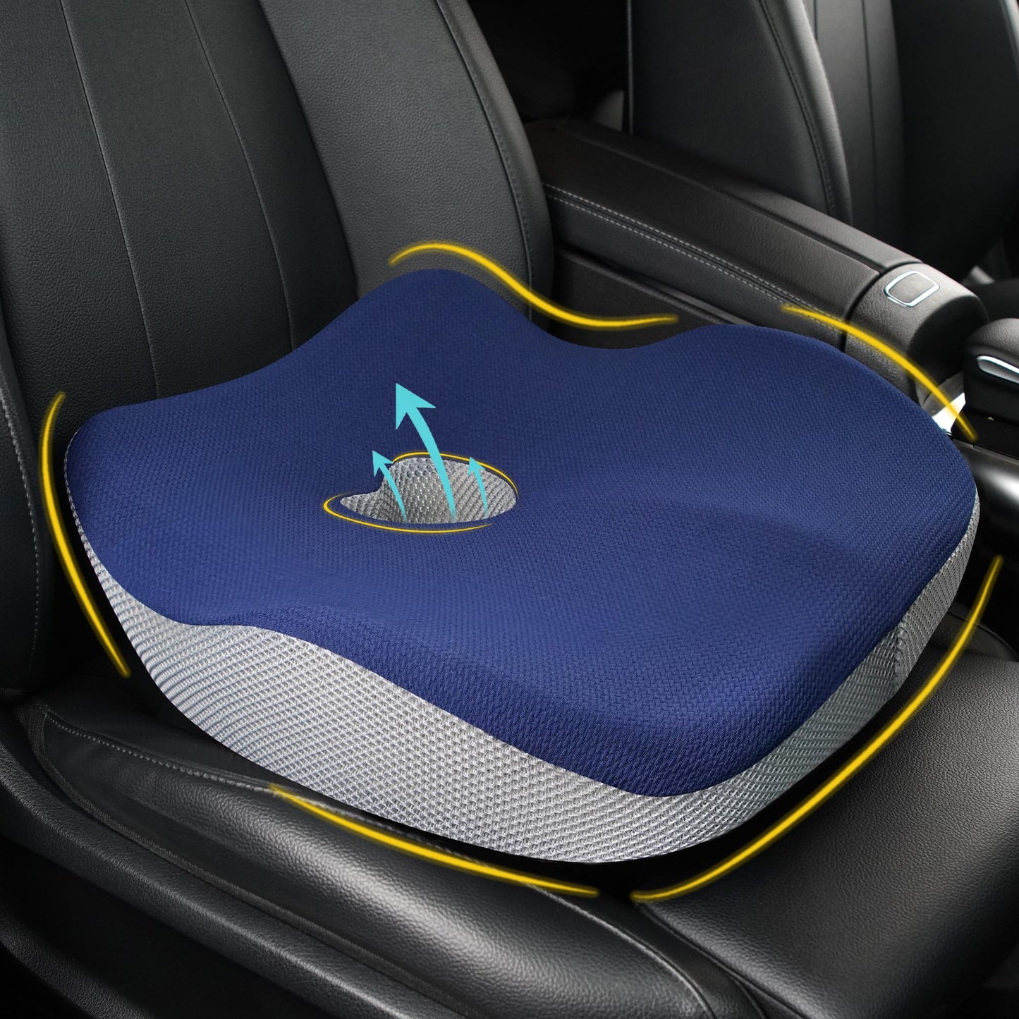 Allaboutsla Car Seat Cushion for Driving, Car Seat Pillow for Short Drivers
