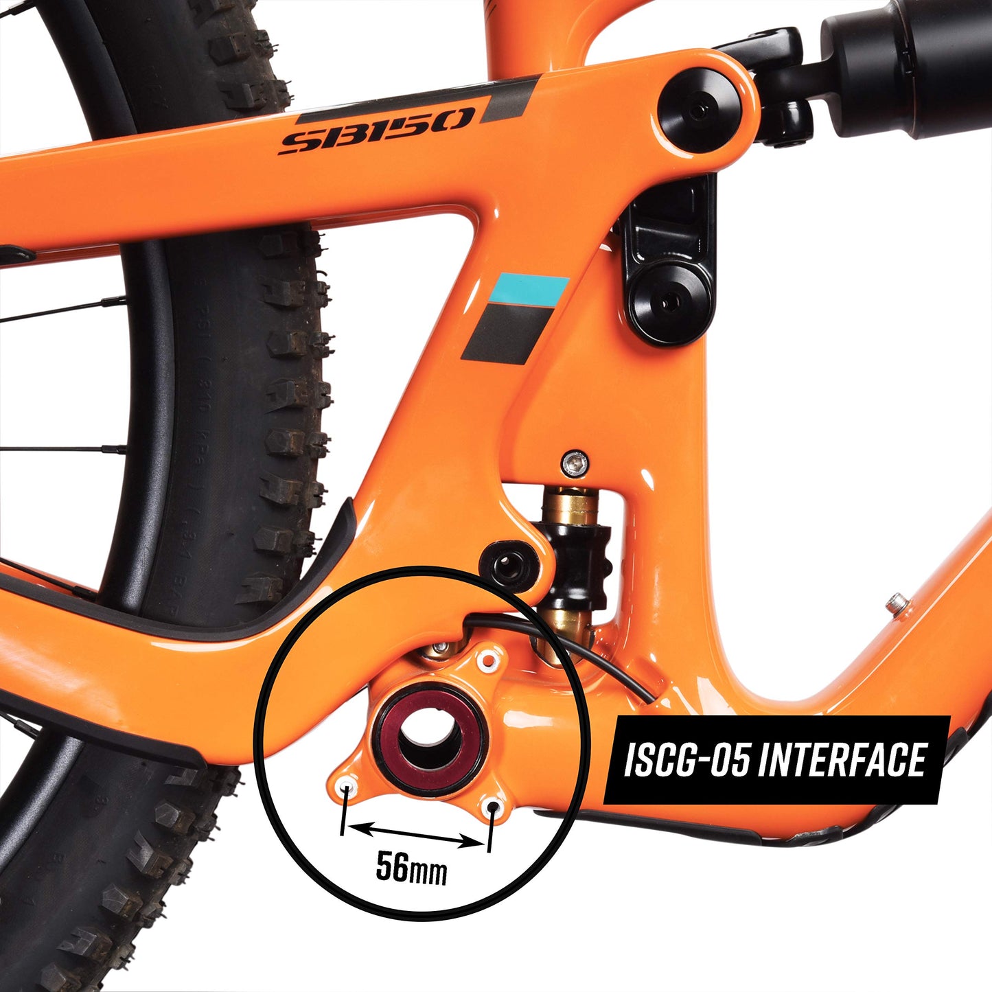 Funn Zippa Lite MTB Bash Guard -A ISCG05 Bicycle Chain Guard for 26T-32T Chainrings, Bike Chain ring Protector for Your Mountain Bike Chain, BMX Chain