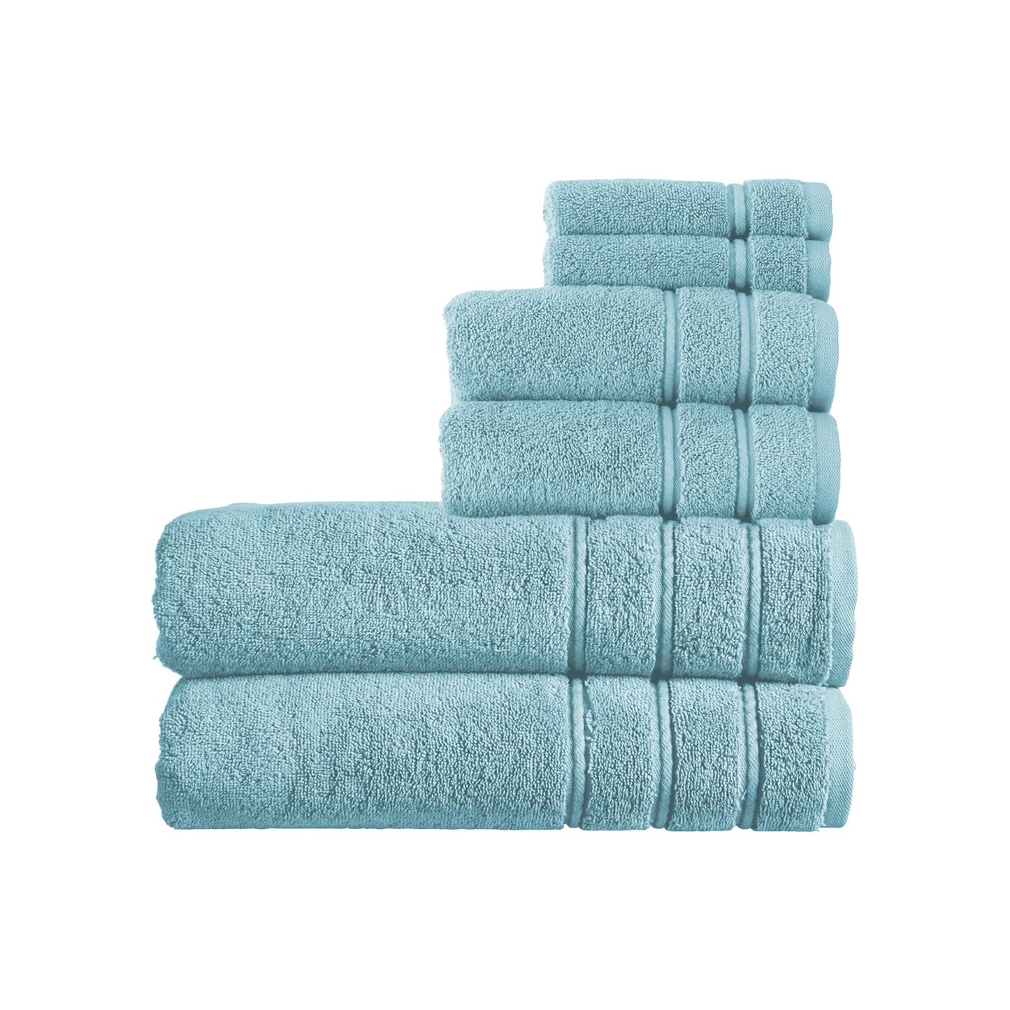 Christy Antalya Bath Sheets Set | 6 Piece | 100% Turkish Cotton | 600GSM | Soft Plush Luxury Towel Set | 2 Bath Sheets 2 Hand Towels 2 Face Cloths