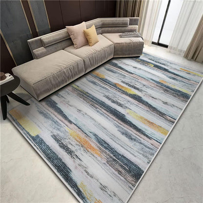 Tinyboy-hbq Artistic Traditional Rug - Fluffy Bedroom & Living Room Striped Design - Large Modern Soft Area Rug - Short Pile Carpet (Stripe, 200 x 250