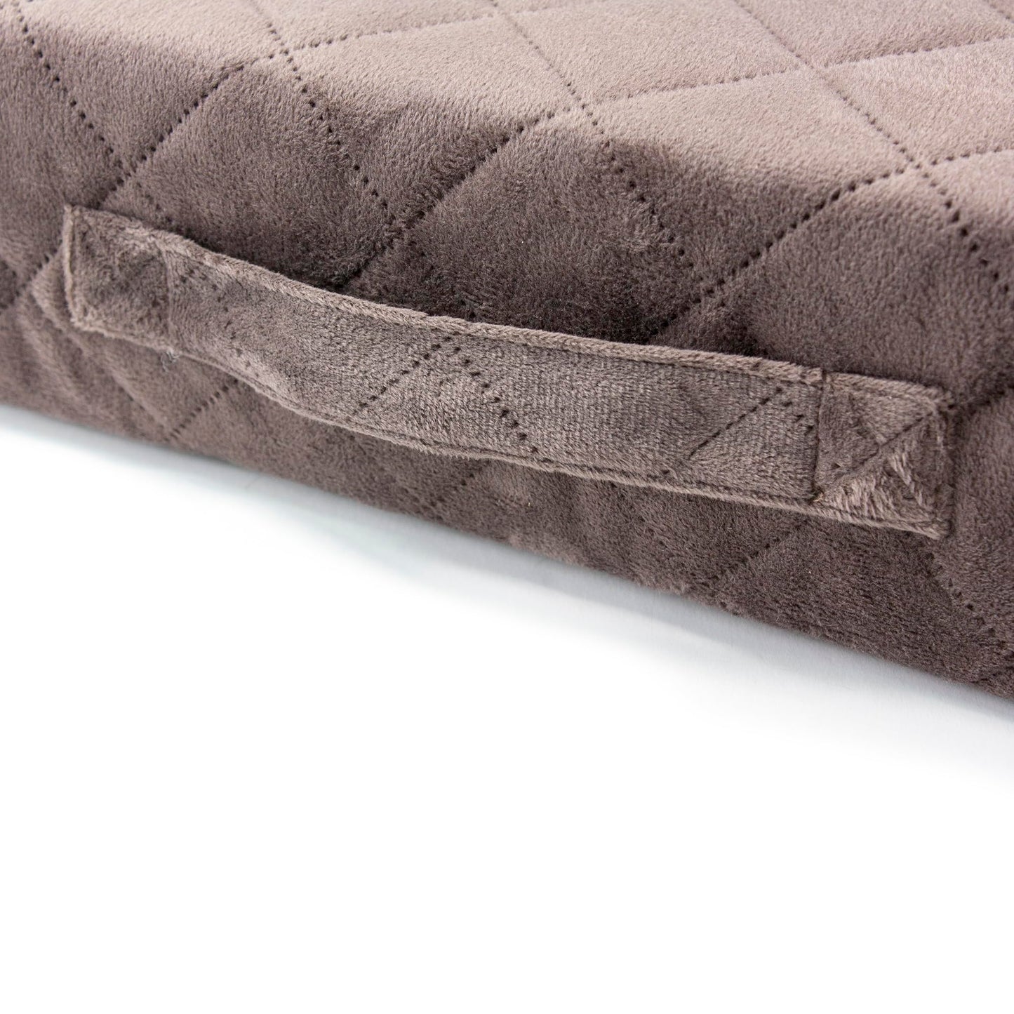 Homemate Tru-Boost Orthopaedic Support Armchair Booster Cushion Seat Chair Riser 45 x 45 x 10cm Washable Soft Quilted Velvet Feel Zipped Cover