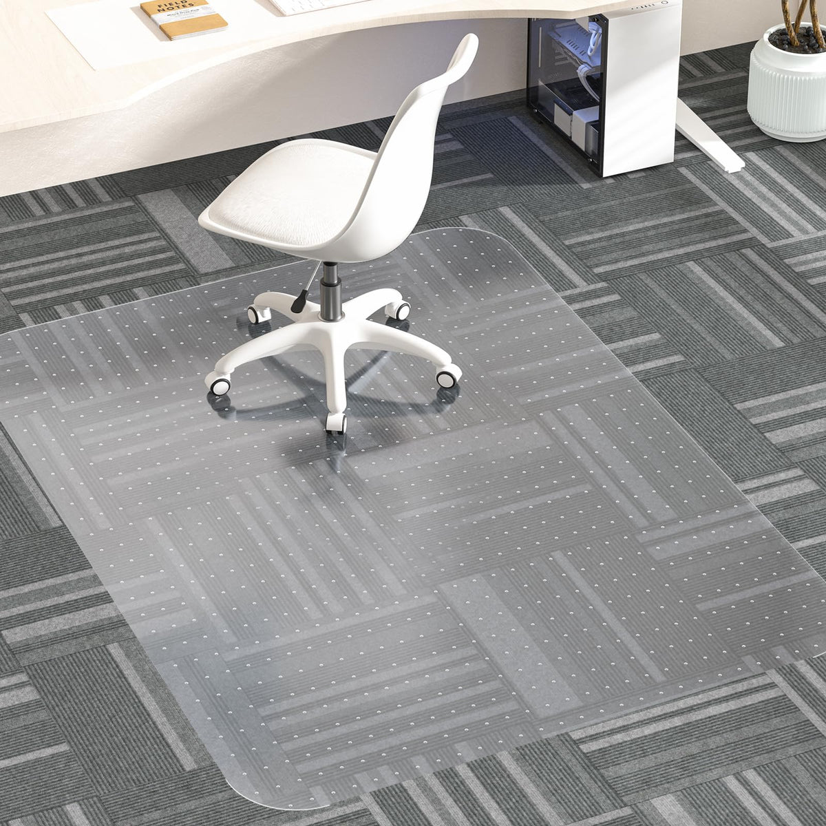 MESHDO Office Chair Mat for Carpet, 117 X 152 X 0.22CM Desk Chair Mat for Carpet Floors