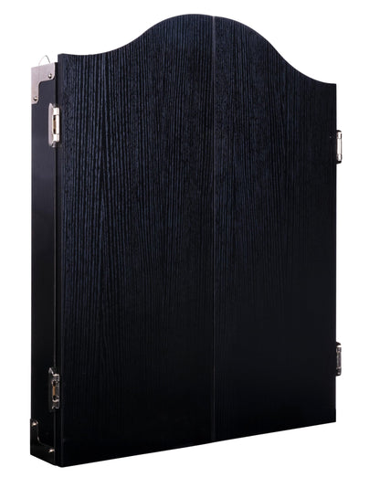 Engelhart - 065015 - Wooden Dart Cabinet + Sisal Dartboard + 2 Sets of 18 g Darts (Black)