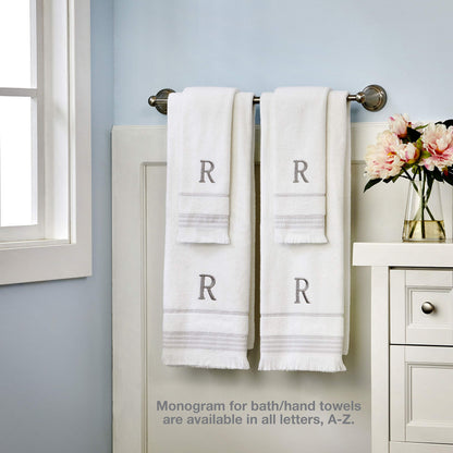 SKL Home Bath Towel, N, Cotton, White, 28x54