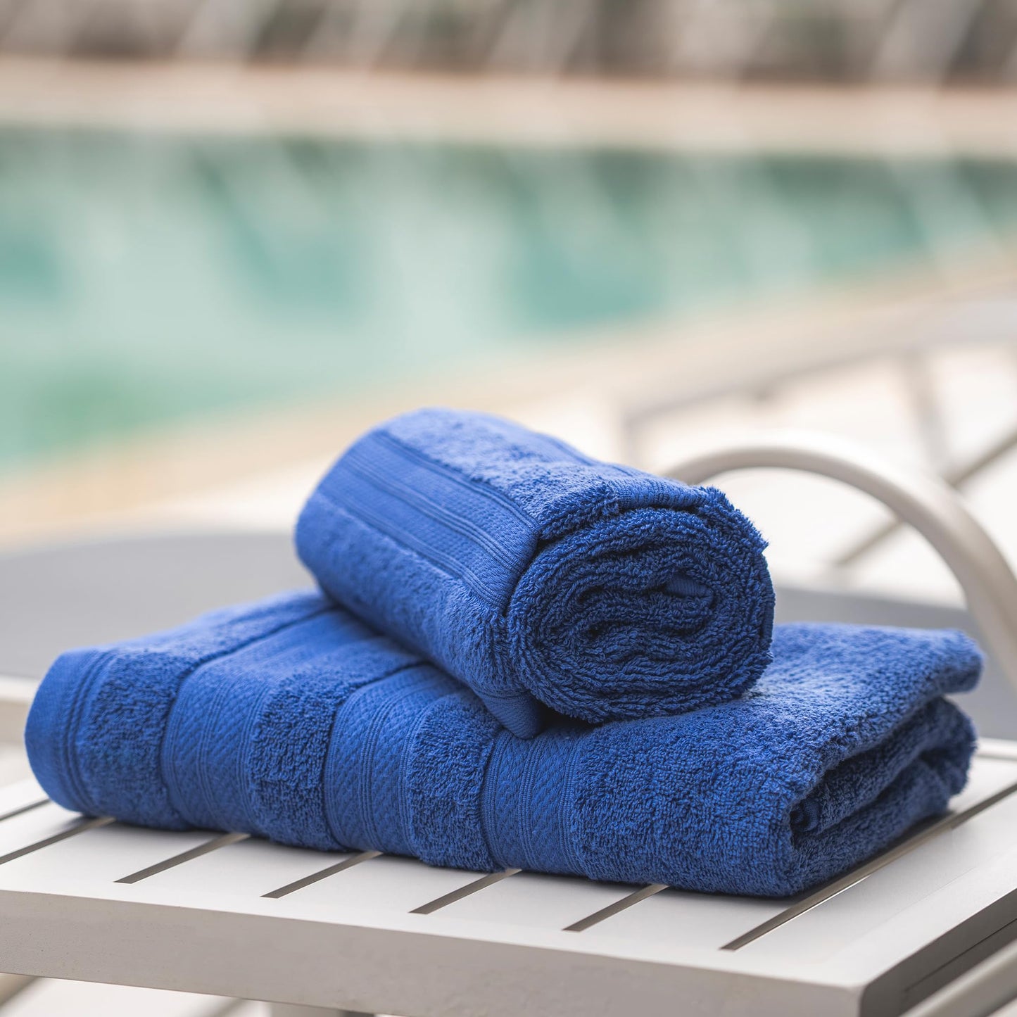 MELLUVA Large Bath Towels | Set of 4 | 100% Turkish Cotton | Highly Absorbent 600GSM | Soft Plush Luxury Towel Set | 2 Bath Towels 2 Hand Towels