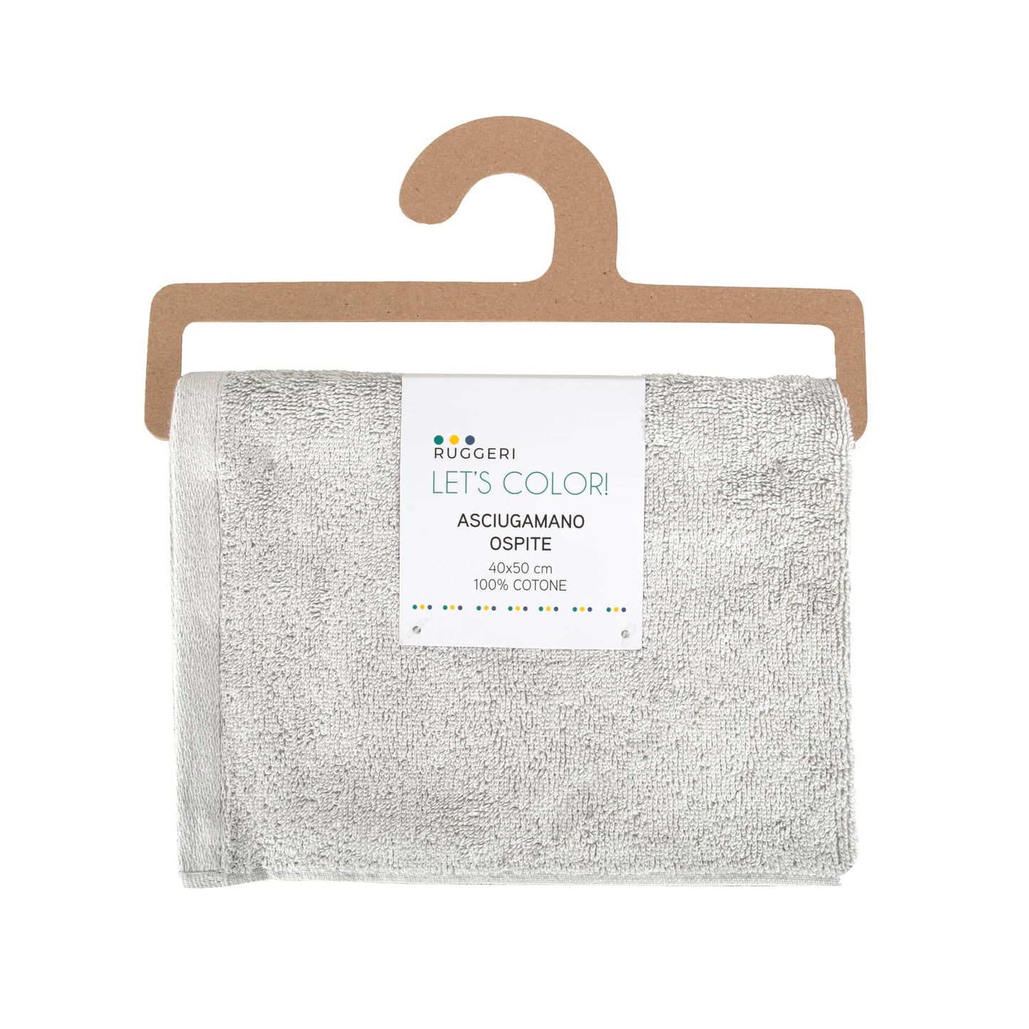 Ruggeri 4 Piece Guest Towel Set, 40x50 cm, Soft Cotton, White