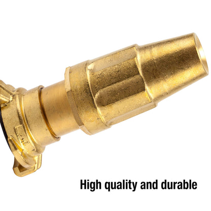 Gardena Brass Quick Release Syringe 25 mm 1 Inch - Tubing: Rapid Coupling Connection with Adjustable and Lockable Water Jet 7132-20