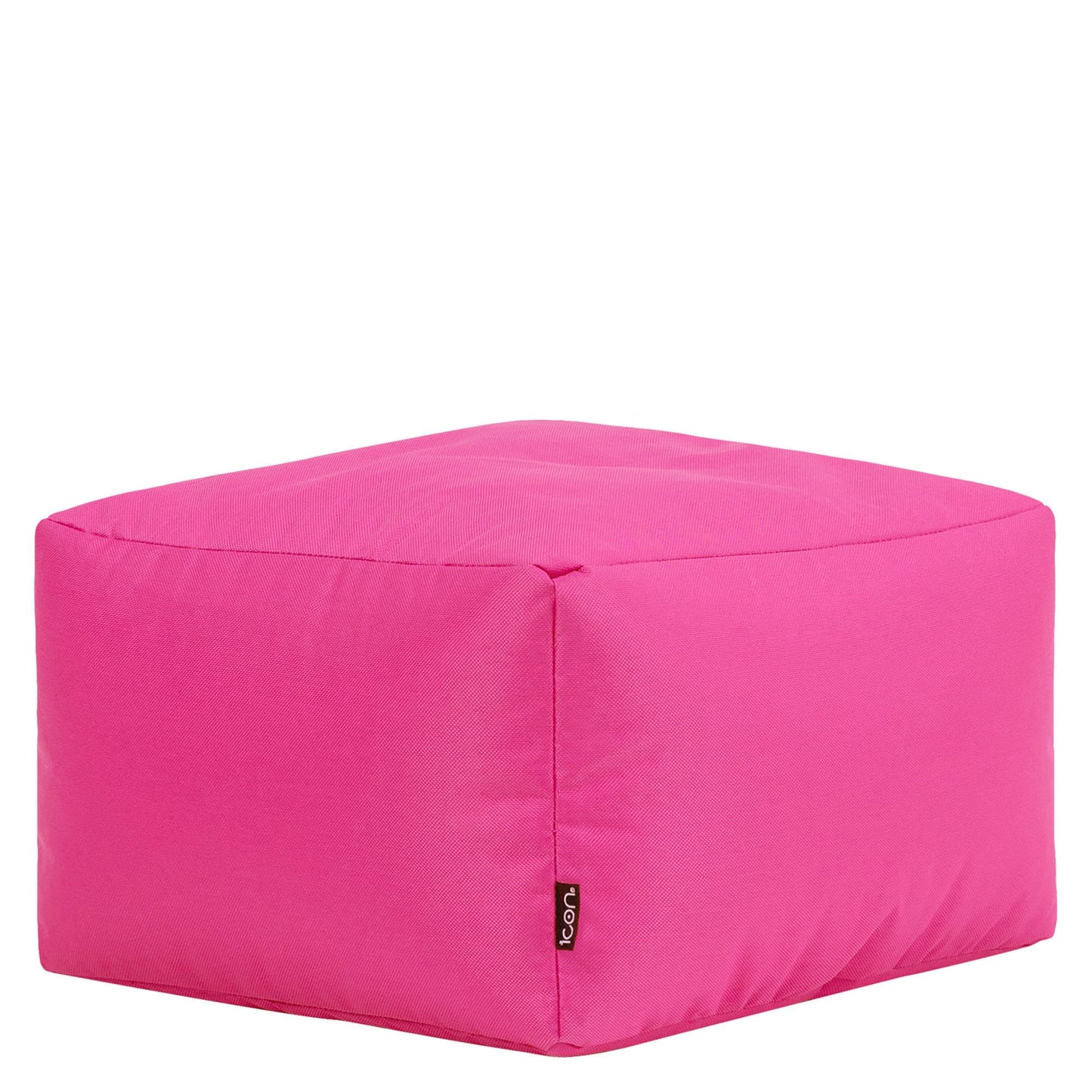 Bean Bag Bazaar Outdoor Bean Bag Footstool with Filling Included, Pink