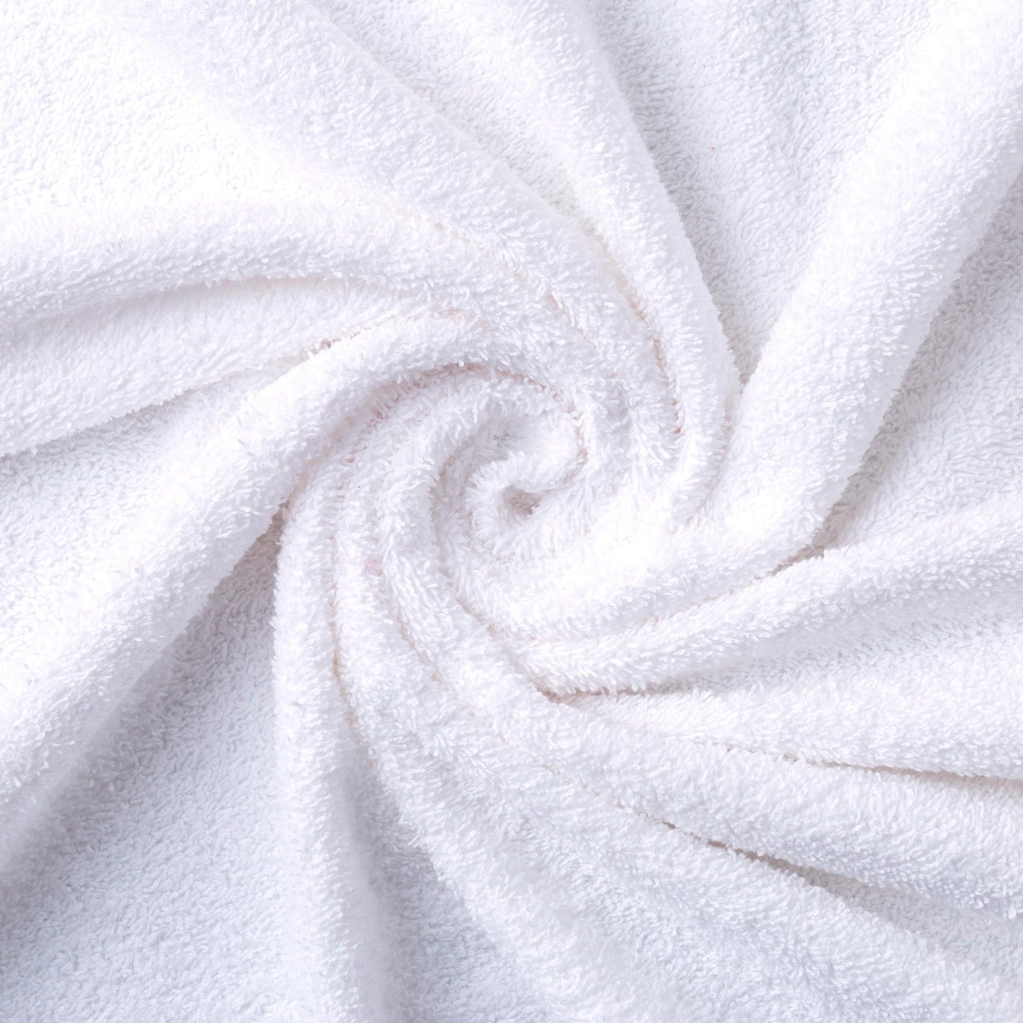 Todocama - Set of 12 Hand Towels (30 x 30 cm) 100% Soft and Absorbent Cotton, 550 gsm Premium, (White)