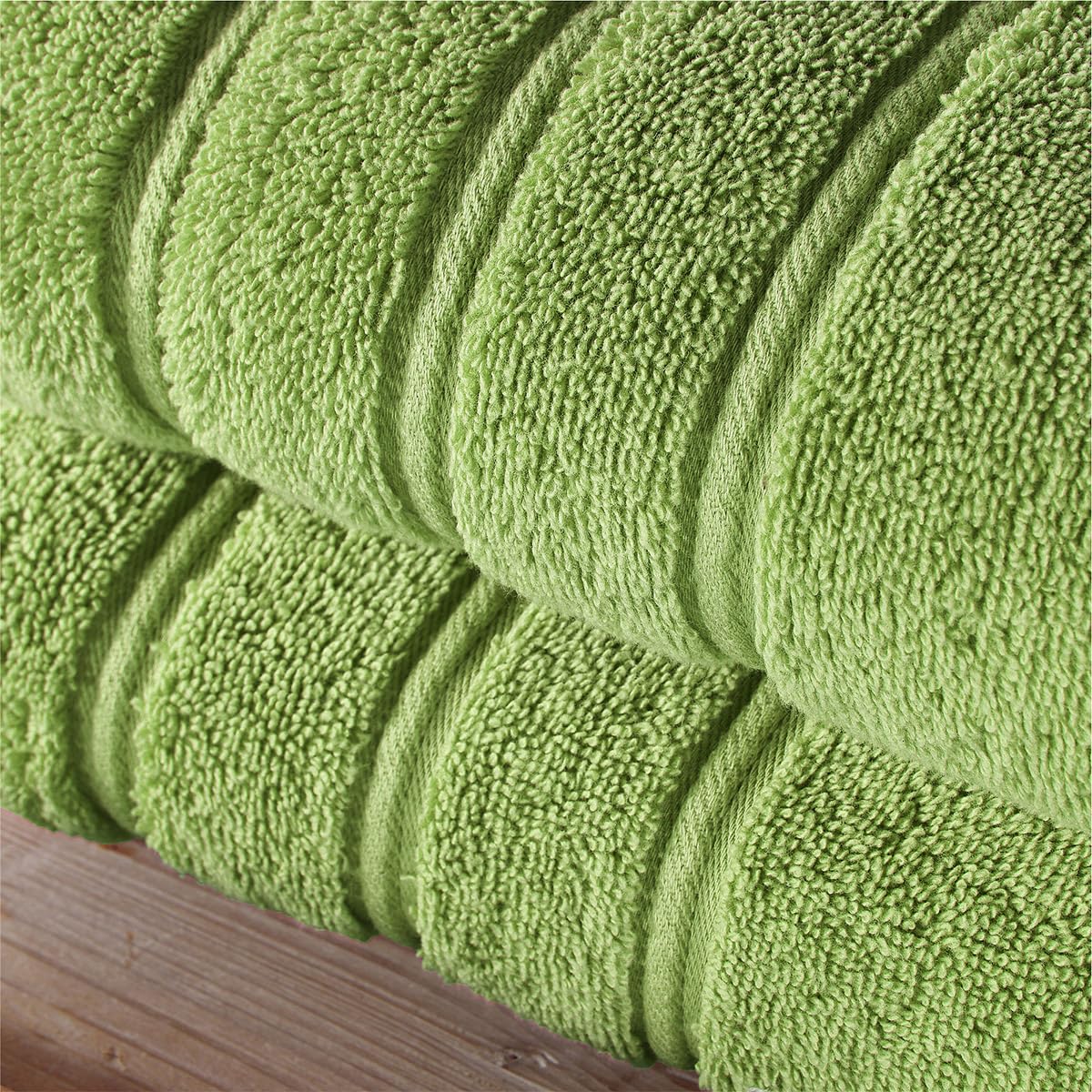 Christy Antalya Hand Towels | Set of 2 | 100% Turkish Cotton | 600GSM | Soft Plush Luxury Towel Set | 50cm x 90cm | Quick Dry | Fern Green