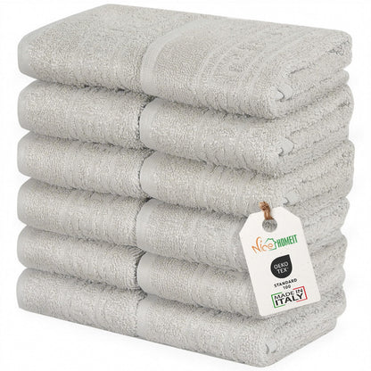 nice homeit Set of 12 Mini Hand Towels 30x30cm - 100% Ring-Spun Cotton Face and Guest Towels - for Hands, Babies, Makeup, Kitchen