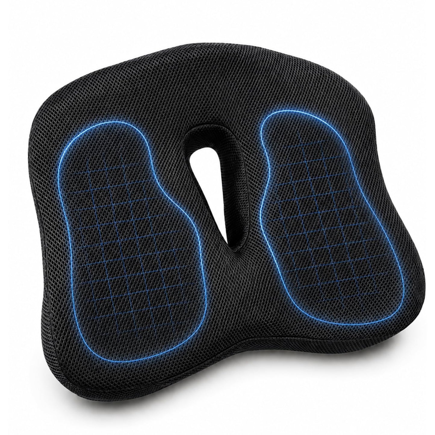 Zolirao Memory Foam Seat Cushion for Coccyx Support, Office Chair, Black