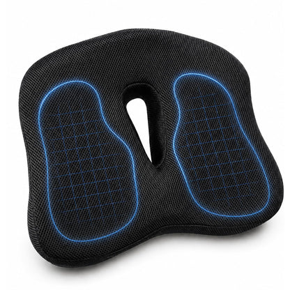 Zolirao Memory Foam Seat Cushion for Coccyx Support, Office Chair, Black
