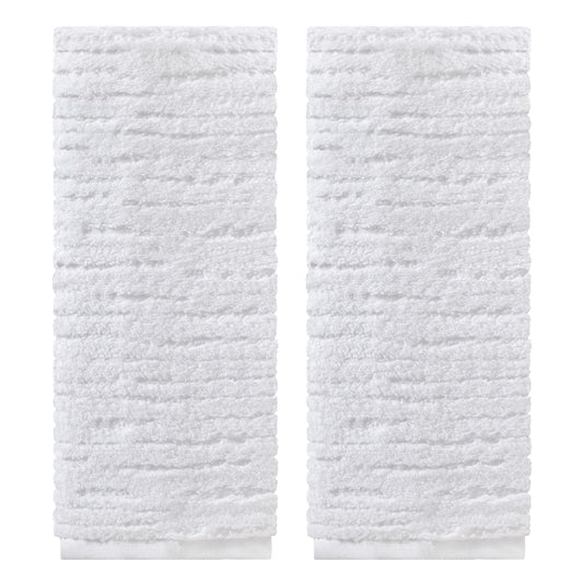 SKL Home CloudSoft Cotton Luxury 2-Piece Hand Towel Set, White
