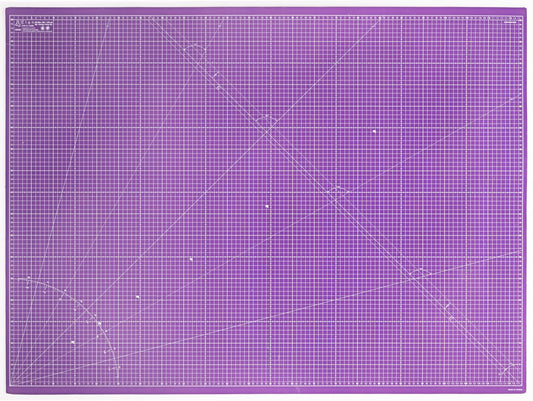 Elan A0 Cutting Mat Pink and Purple, 5-Ply Hobby Board for Crafts 120X90 CM, Extra Large Self Healing Cutting Mat A0, Extra Large Craft Board Pink