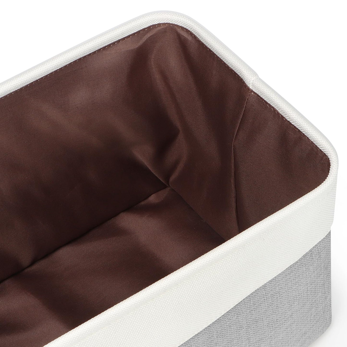 KEEGH Fabric Storage Baskets Set of 3, 12 Inch Storage Boxes for Shelves