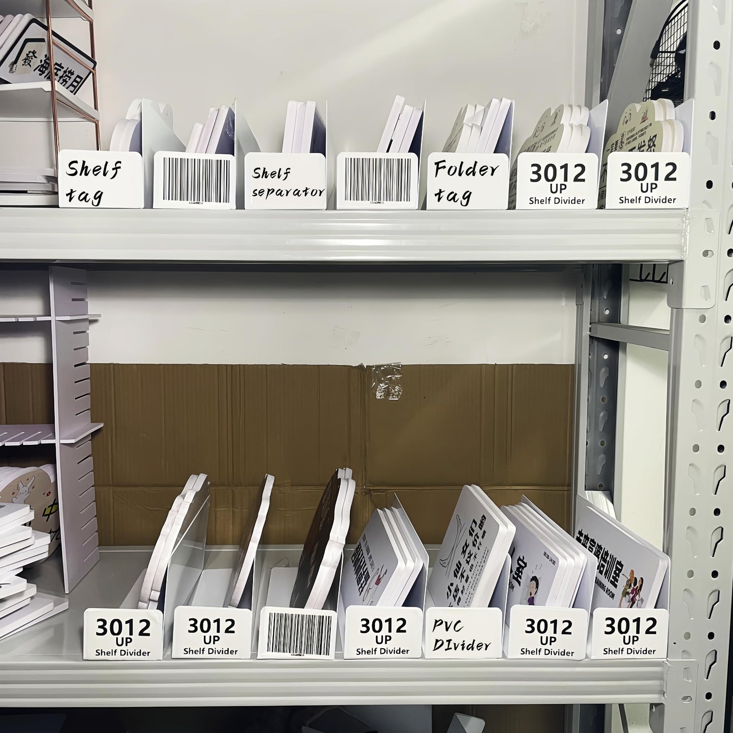 8Gnituhs 20 Pcs 30 * 12CM UP 1MM Closet Organization with PVC White Shelf Dividers - Closet Shelf Organizer for Clothes