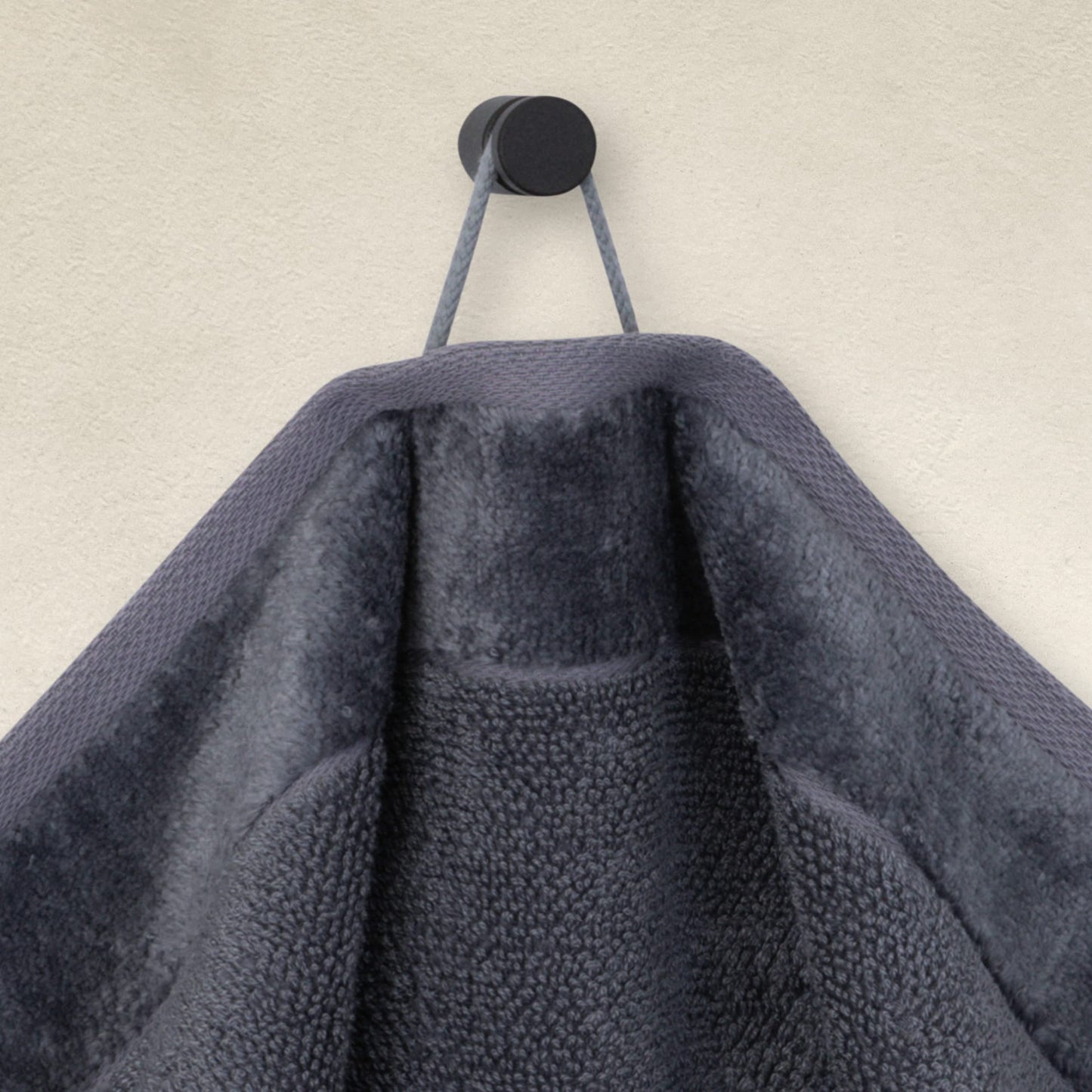 Möve Bamboo Luxe set of 3 guest towels 30 x 50 cm made of 60% cotton / 40% viscose from bamboo cellulose, stone