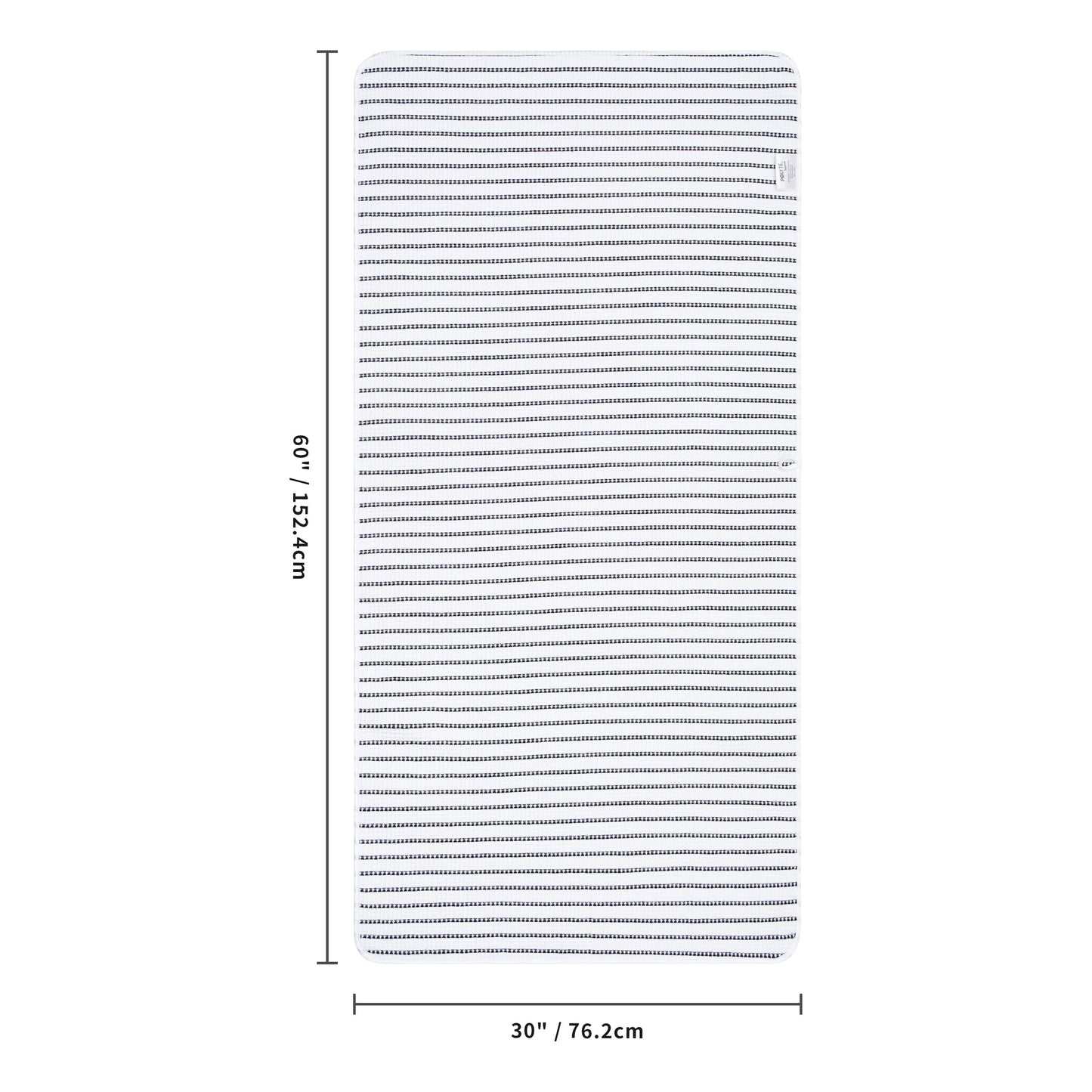 POLYTE 430 GSM Microfibre Quick Dry Waffle Bath Towel, 76.2x152.4 cm