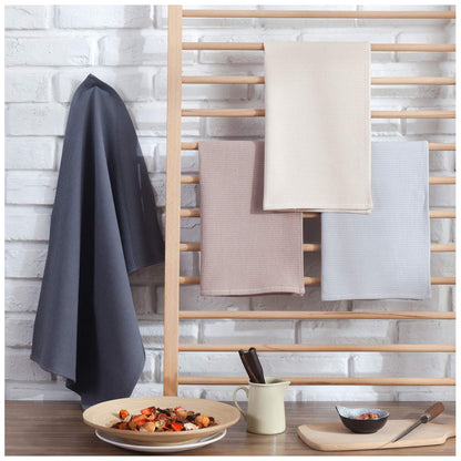 PY HOME & SPORTS Dish Towel Set, 100% Cotton Waffle Weave Kitchen Towels 4 Pieces, Super Absorbent 17 x 25 Inches, Set of 4