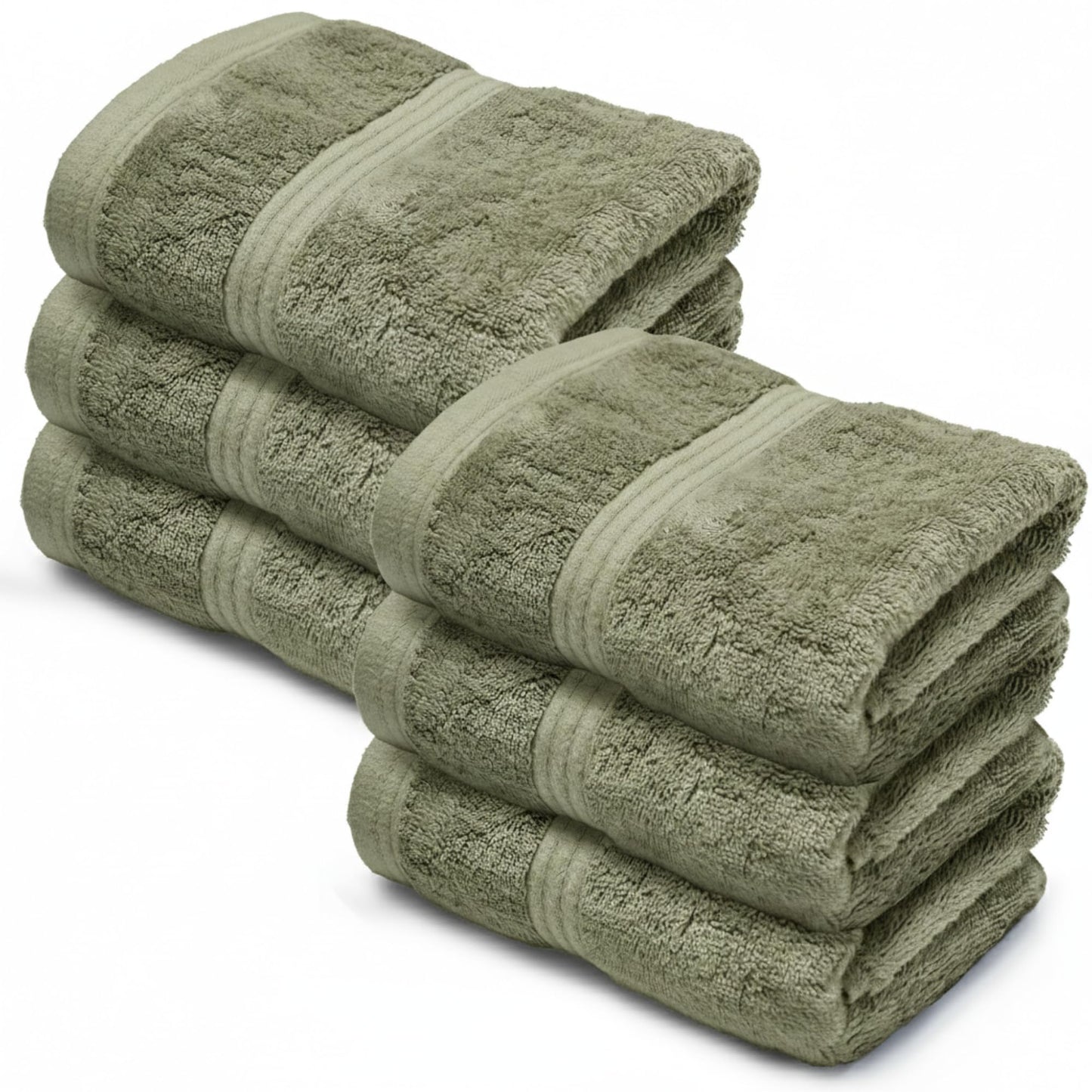 Makooz Luxurious Bamboo Face Flannels Pack of 6-700 GSM Thick Bamboo Face Cloth Towel Set- Silky Soft, Absorbent
