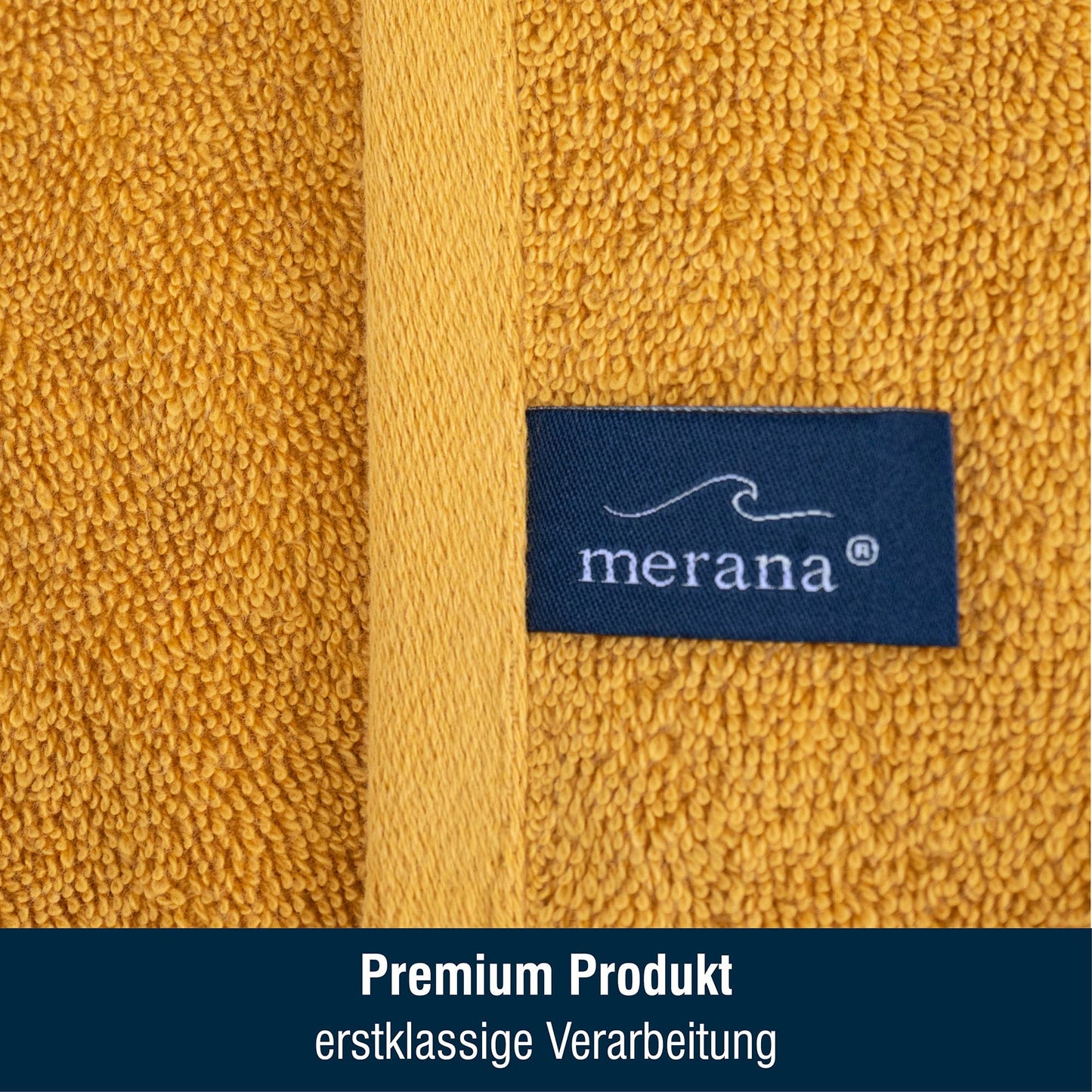 Merana Rome Washcloth Set Absorbent Soft and Lint- Terry Wash Gloves Luxury Quality Heavy Organic Cotton 590 GSM