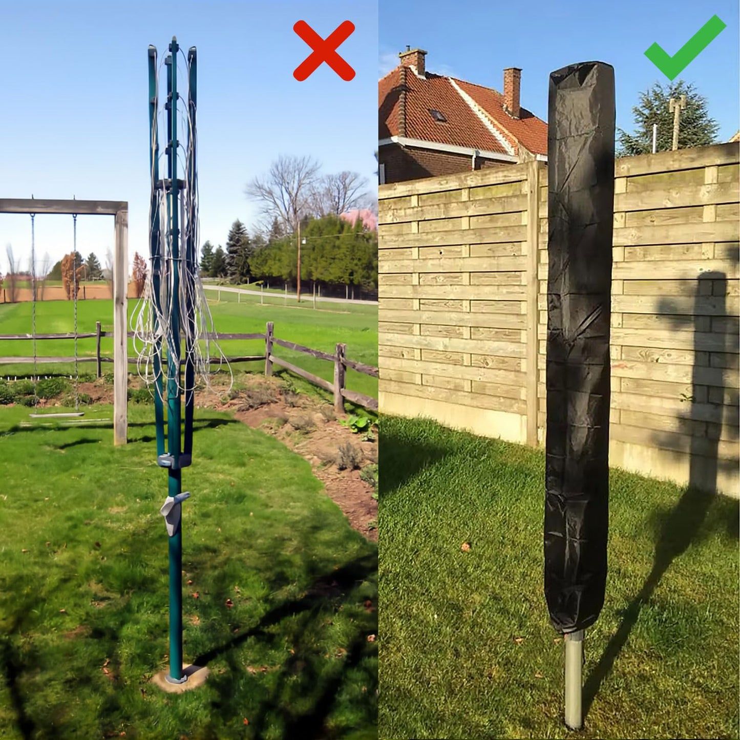 Premium Protective Cover for Rotary Dryer Washing Lines, 420D Clothes Line Cover for Rotary Airer Covers for all Brabantia Rotaries Standard