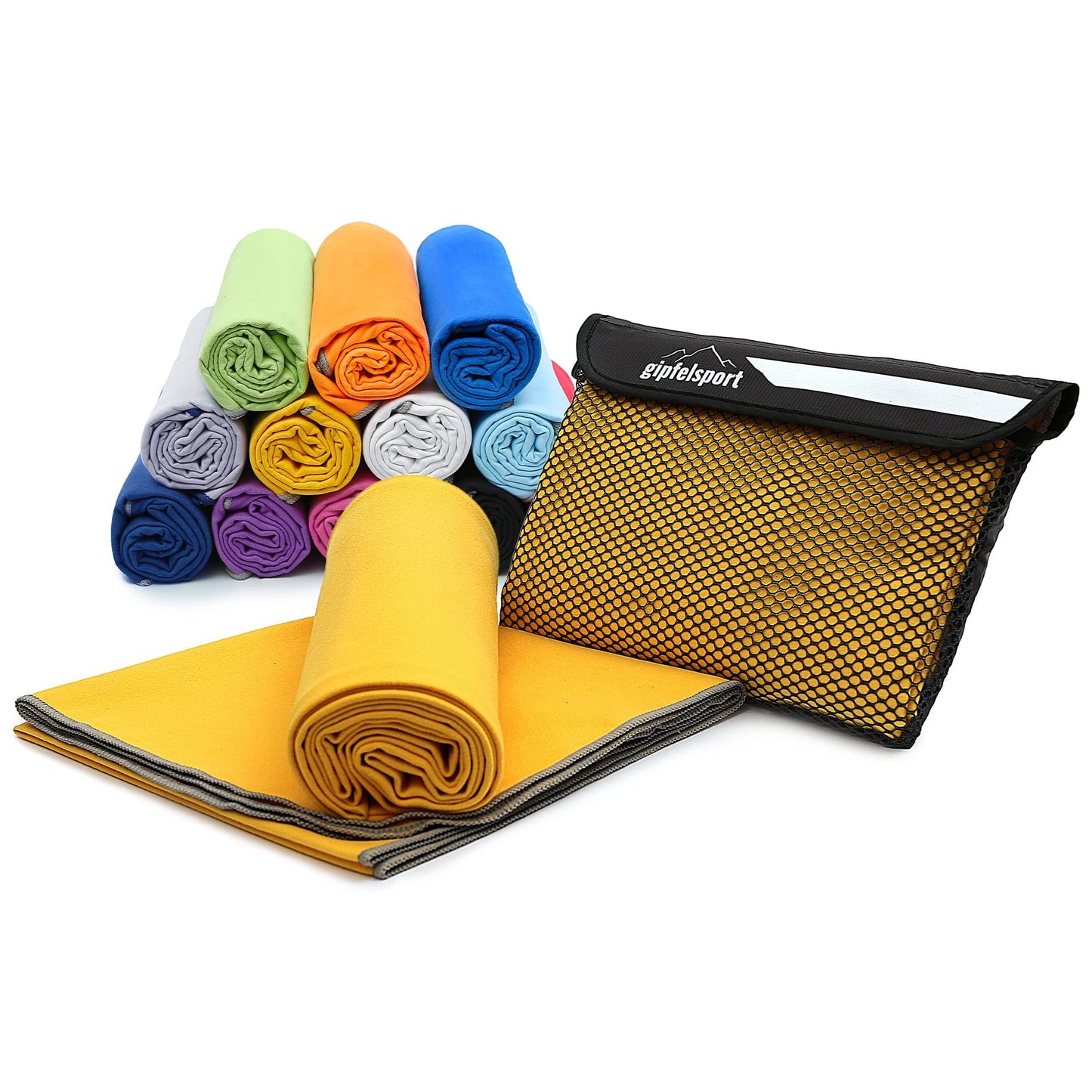 gipfelsport Microfibre Towel Yellow 1x S(80x40cm)