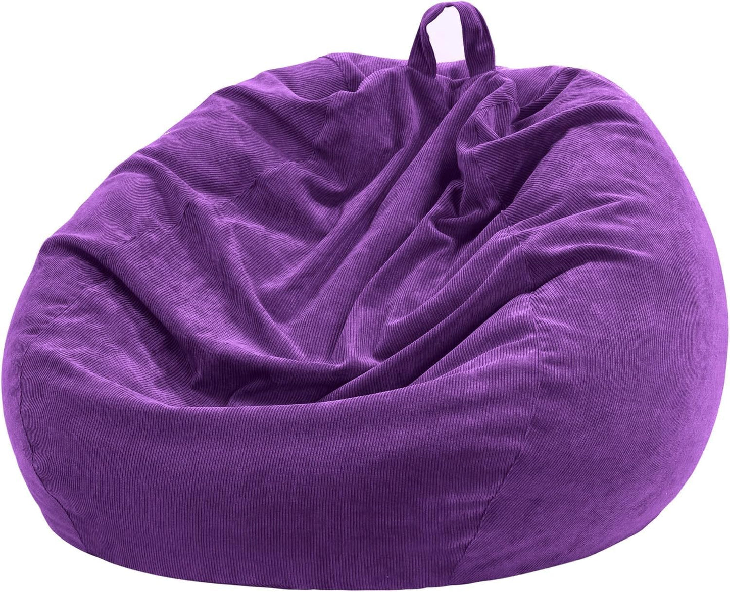 Nobildonna Bean Bag Chair Cover (No Filler) for Kids Beanbag Stuffed Animal Storage Without Filling Plush Toys Holder and Organizer Soft Premium