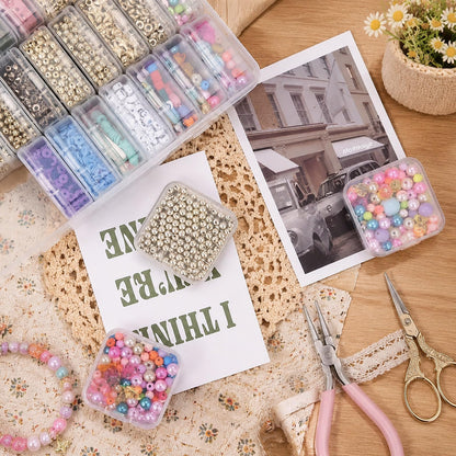 YYGMSS Plastic Storage Box with Lid for Small Parts Beads Craft Items Jewellery with Labels Compartments Container Organiser 30, 5.5 * 5.5 * 2cm