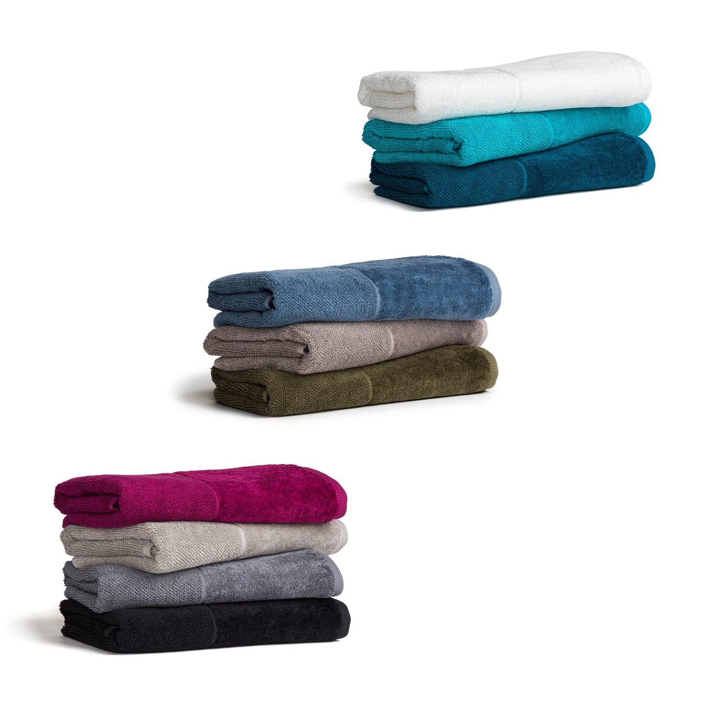 Möve Bamboo Luxe set of 3 wash gloves 15 x 20 cm made of 60% cotton / 40% viscose from bamboo cellulose, silver grey