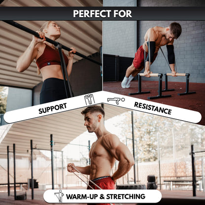 GORNATION Resistance Bands, Elastic Bands, Exersice Band, Pull Up Bands, Gymnastics Equipment for Home Workouts, Equipment for Fitness, Calisthenics &