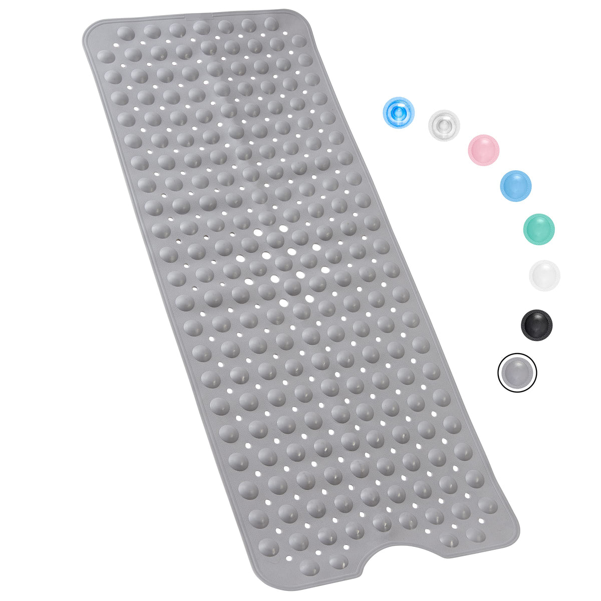 Bathtub Mat Non Slip – 100 x 40 CM Bath Mat – Easy Clean Shower Mats – Sturdy Suction Cup Attaching – Comfortable for Feet – Draining Holes