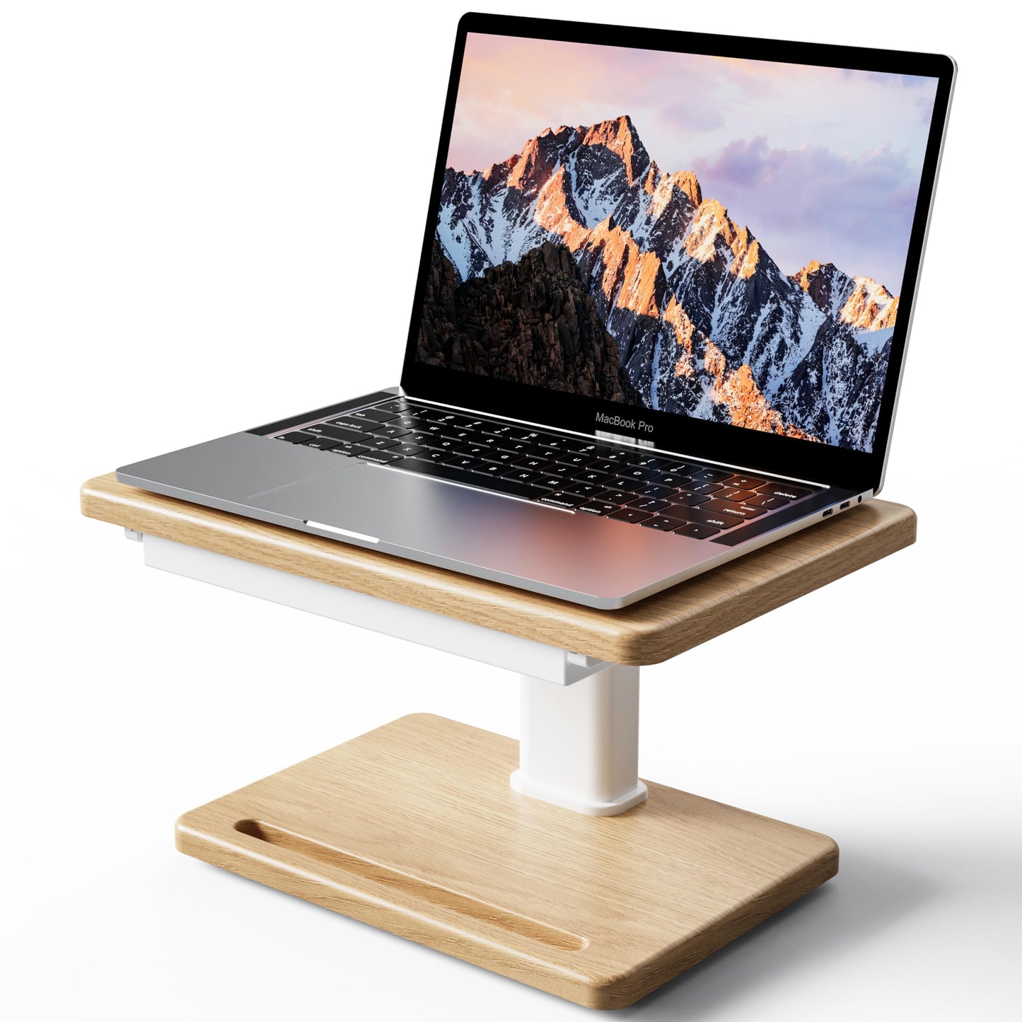 Fydeamer Wooden Monitor Stand with Storage Drawer