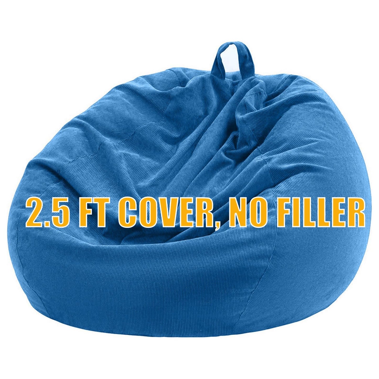 Nobildonna Bean Bag Chair Cover (No Filler) for Kids Beanbag Stuffed Animal Storage Without Filling Plush Toys Holder and Organizer Soft Premium