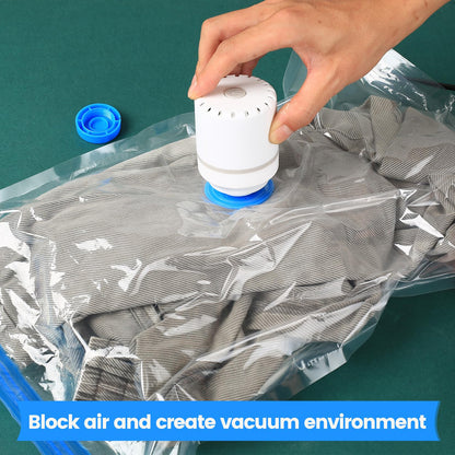 10 Pcs Vacuum Storage BagsVacuum Pack Bags for Clothes, Space Saver Compression Vacuum Bags for Clothing Pillows Duvets Bedding Quilt