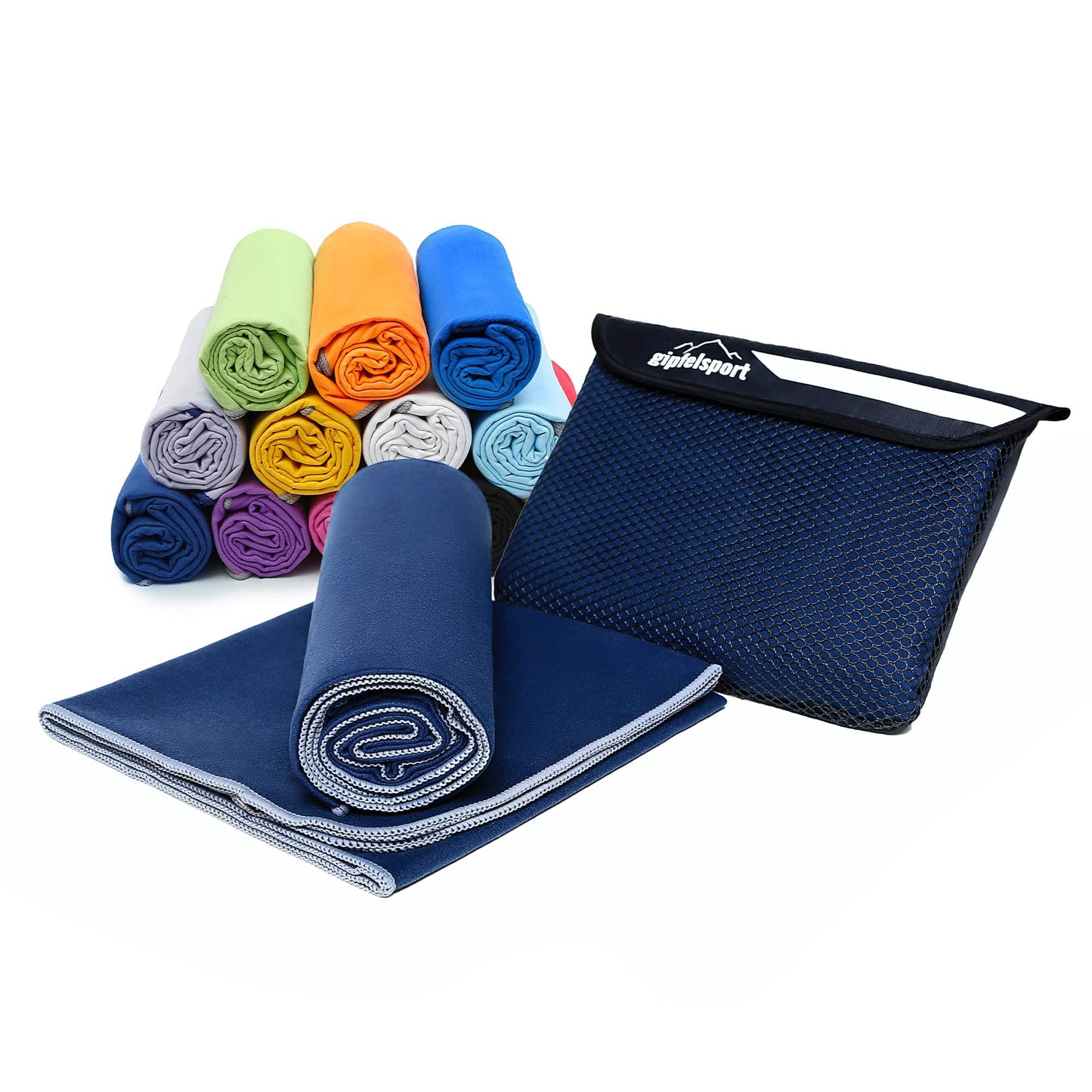 gipfelsport Microfibre Towel 1x XS(50x30cm) without bag Navy