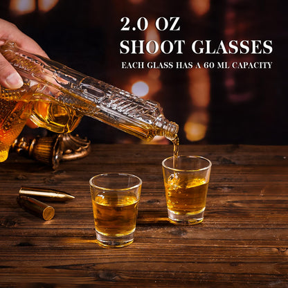 Oaksea Whisky Gifts for Men, Whisky Decanter with Shot Glasses, Whiskey Mens Gifts for Christmas, Whiskey Gift Sets Stocking Fillers for Men, Funny