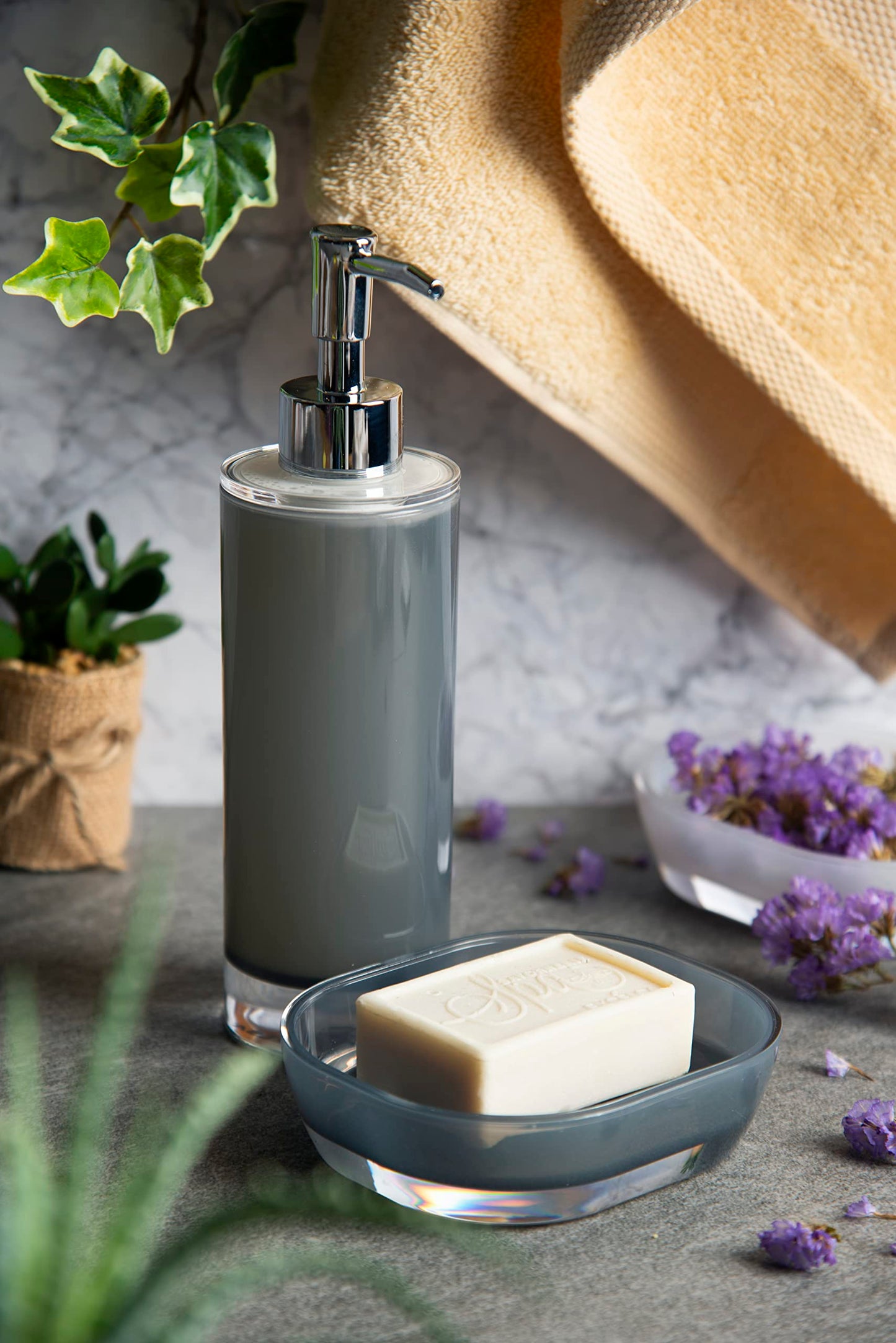 Excelsa Soap Dispenser, Grey, 300 ml