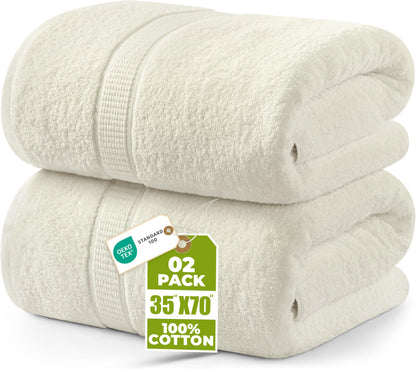 Utopia Towels - Premium Jumbo Bath Sheet 90 x 180 cm, 8 Pack - 100% Ring Spun Cotton Highly Absorbent and Quick Dry Extra Large Bath Sheet