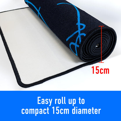 Harrows Darts Mat with Darts Oche I Floor Mat Protection I Non Slip Mat I Professional Darts Mat Rubber Backing