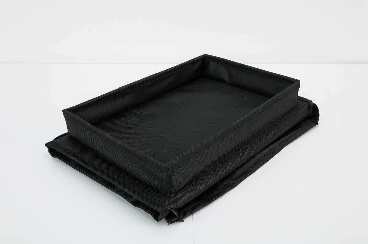 iN HOME Armrest Organiser with Table top for Snacks and Drinks - Sofa Arm Tray with Remote Control Holder - 6 Pocket Easy Access Storage for Books
