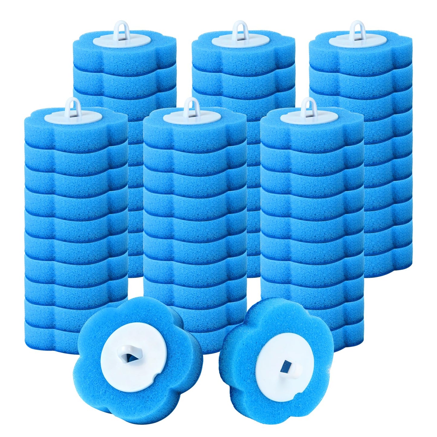 ALAHUGYEF 60 Pcs Disposable Toilet Brush Refills, tToilet Wand Refills