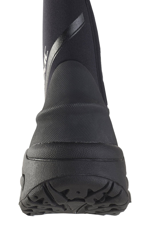 SEAC Unisex Pro HD 6 mm Neoprene Wetsuit Boots with Side Zipper Small, Black, S UK