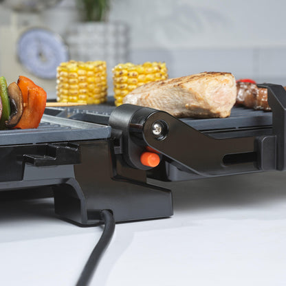 Salter Large Health Grill  Electric Panini Maker, Sandwich Toaster, Non-Stick Ceramic Plates, Opens Flat (180) for Extra Cooking Space, PFAS-Free,