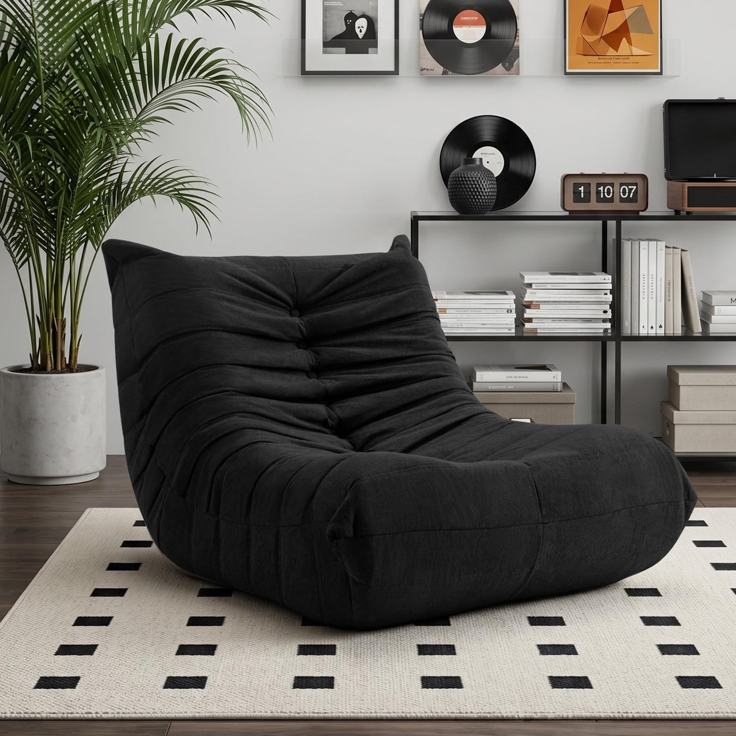XH.Easy Go Bean Bag Chair for Adults, Togo Lounge Chair with Memory Foam Filling, Giant Bean Bag Sofa, Boneless Floor Chair for Living Room