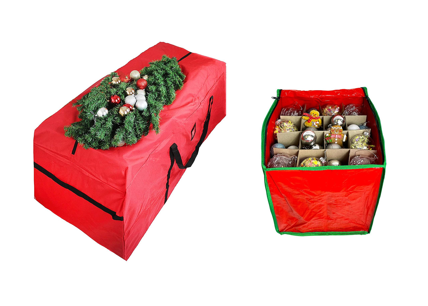 Modo Christmas Tree and Decoration Storage Bags (Christmas Tree Storage Bag & Bauble Bag Set 2 Pack)