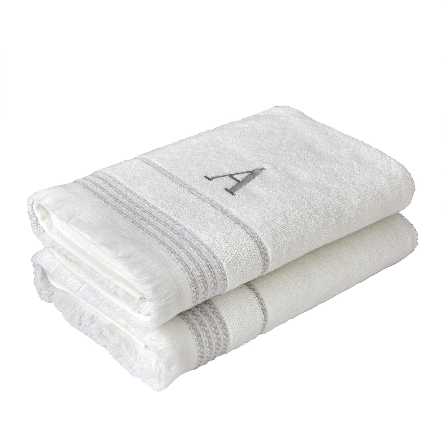 SKL Home Bath Towel, A, Cotton, White, 28x54